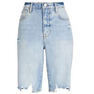 Frame Le Vintage Bermuda Denim Shorts - Blue NWT Size 23